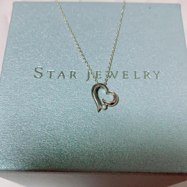 スタージュエリー　STAR JEWELRY ネックレス　ハート　ムーン | フリマアプリ ラクマ