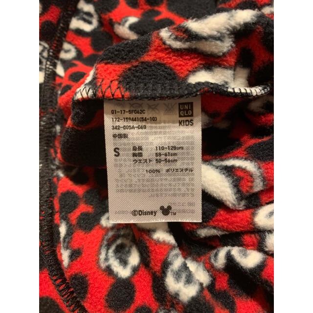 UNIQLO(ユニクロ)のユニクロ ミッキー フリース パジャマ Disney UNIQLO キッズ/ベビー/マタニティのキッズ服男の子用(90cm~)(パジャマ)の商品写真