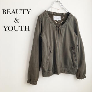 ビューティアンドユースユナイテッドアローズ(BEAUTY&YOUTH UNITED ARROWS)の★ビューティアンドユース★テンセルショートブルゾン ジャケット カーキ (ブルゾン)