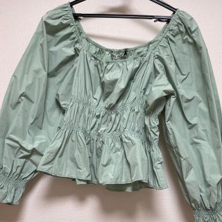 ザラ(ZARA)のZARA スクエアネックトップス(カットソー(長袖/七分))