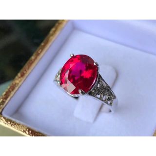 ルビー　リング　３ct(リング(指輪))