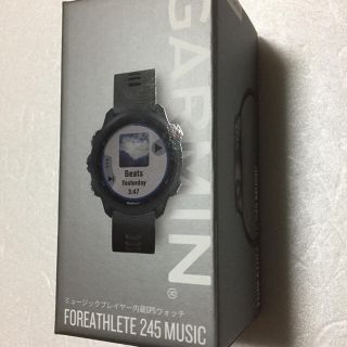 ガーミン(GARMIN)の【新品】GARMIN ForeAthlete 245 Music ブラック(その他)