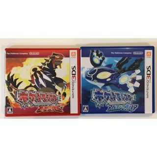 ニンテンドー3DS(ニンテンドー3DS)のポケットモンスター　オメガルビー・アルファサファイア　3DS 2本セット(家庭用ゲームソフト)