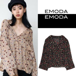 エモダ(EMODA)のEMODブラウス　フラワーブラウス(シャツ/ブラウス(長袖/七分))