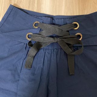 ザラ(ZARA)のZARA ハイウエストレースアップパンツ(カジュアルパンツ)