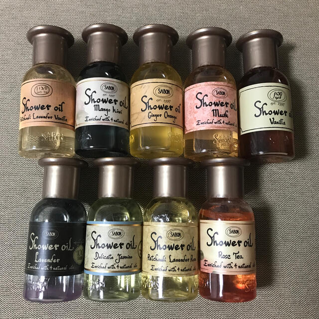 SABON(サボン)のSABON シャワーオイルセット　トライアルサイズ9本 コスメ/美容のボディケア(ボディソープ/石鹸)の商品写真