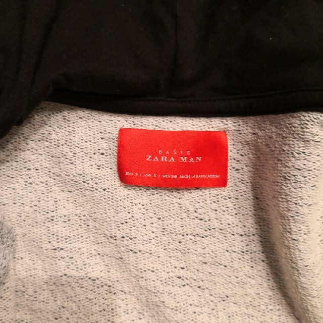 ZARA(ザラ)のザラ　フーディ　パーカ　ZARA Sサイズ　スウェット メンズのトップス(パーカー)の商品写真