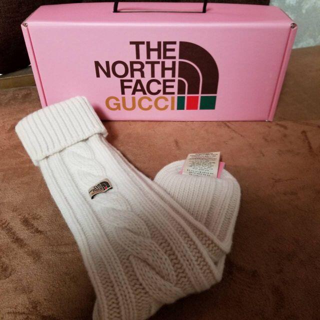 (税込) THE × GUCCI - Gucci NORTH ソックス リブ編み靴下  FACE ソックス