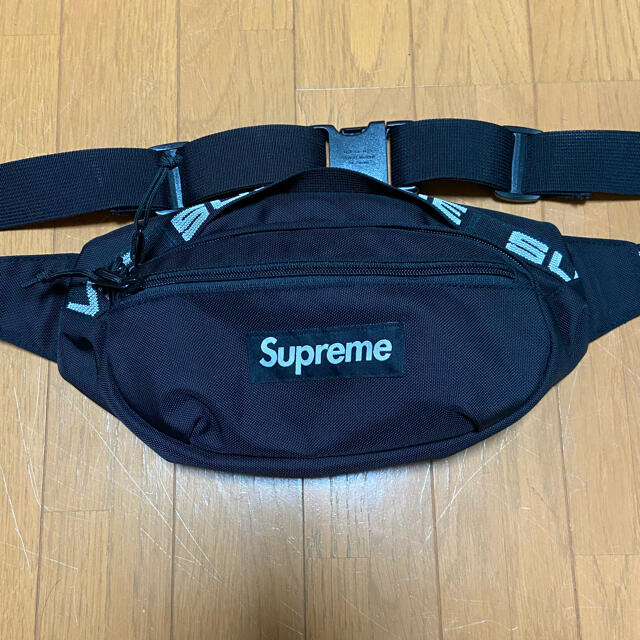 supreme waist bag black 18ssバッグ