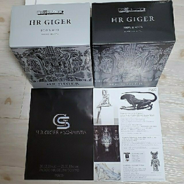 MEDICOM TOY(メディコムトイ)のBE@RBRICK H.R.GIGER 100％ & 400％ ハンドメイドのおもちゃ(フィギュア)の商品写真