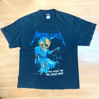 おたっし様専用　Metallica Tシャツ PUSHEAD画 90年代 当時物(Tシャツ/カットソー(半袖/袖なし))