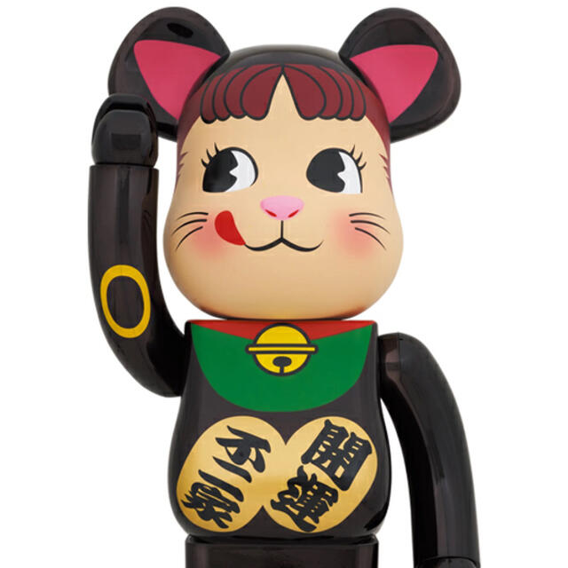 MEDICOM TOY - BE@RBRICK 招き猫 ペコちゃん 黒メッキ 1000％