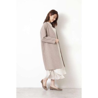 エヌナチュラルビューティーベーシック(N.Natural beauty basic)の【とらじろう様】NATURAL BEAUTY BASIC カシミヤ混ライトコート(ロングコート)