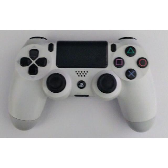 ★整備品★PS4コントローラー純正 DUALSHOCK4 グレイシャー・ホワイト