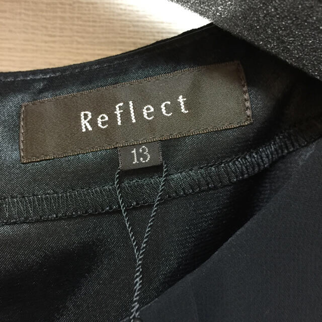 ReFLEcT(リフレクト)のreflect  入学式・卒業式  黒 プリーツシフォンワンピース  新品タグ付 レディースのフォーマル/ドレス(スーツ)の商品写真
