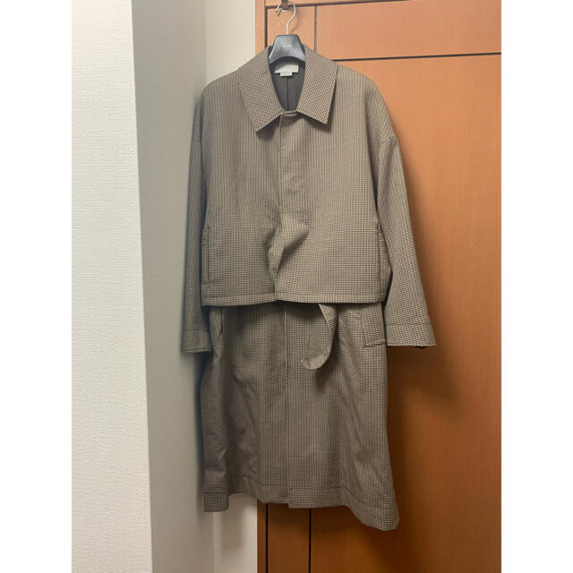 SUNSEA(サンシー)のYOKE 19AW 3WAY BALCOLLAR SHARE COAT サイズS メンズのジャケット/アウター(ステンカラーコート)の商品写真