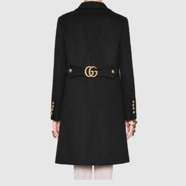 Gucci(グッチ)のGUCCI グッチ　ダブルGウールコート レディースのジャケット/アウター(ロングコート)の商品写真