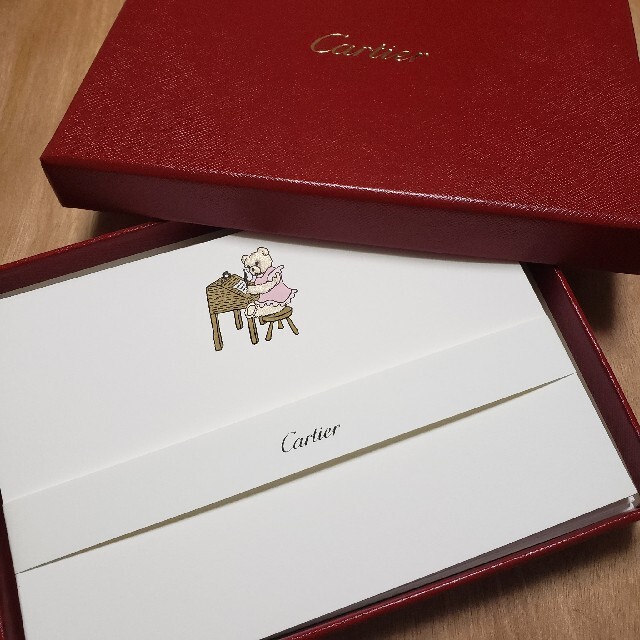 Cartier(カルティエ)のCartier(カルティエ)　グリーティングカード　レターセット　便箋&封筒　ク ハンドメイドの文具/ステーショナリー(カード/レター/ラッピング)の商品写真