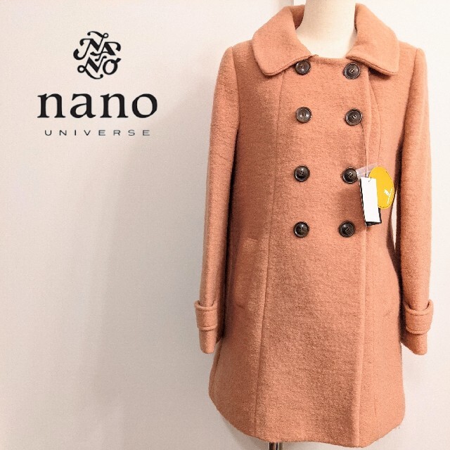 nano・universe(ナノユニバース)の新品タグ付♡nano universe♡スライバーニット 2wayコート レディースのジャケット/アウター(ロングコート)の商品写真