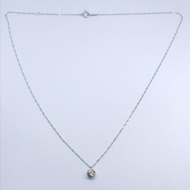 0.40ct 1粒 ダイヤモンドネックレス PT900 6本爪 ダイヤ 高島屋 | www