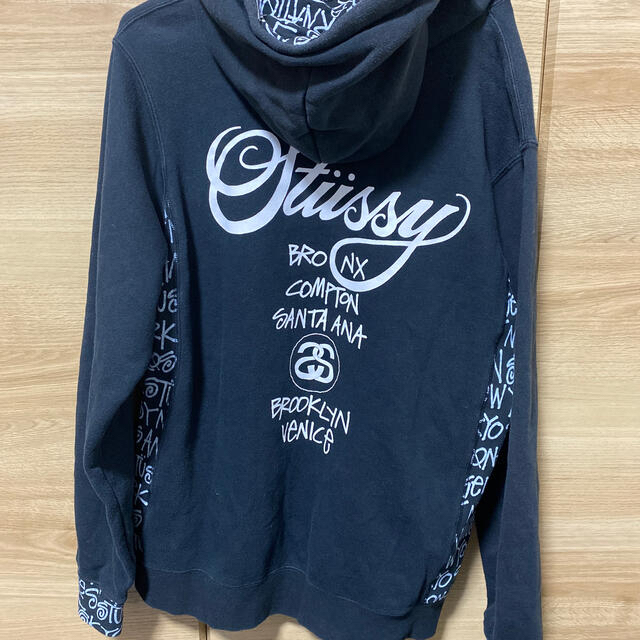 トップス【最高デザイン】 STUSSY ワールドツアー 総柄 即完売モデル パーカー