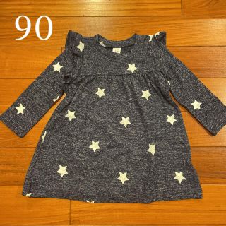 ベビーギャップ(babyGAP)の新品☆babygap☆ニットワンピース　ネイビー☆90㎝(ワンピース)