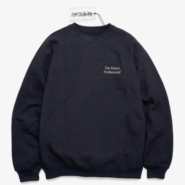 【新品未使用】ennoy × スタイリスト私物 クルースウェット NAVY L