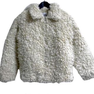 ザラ(ZARA)のepine curly hair fur coat ivory(毛皮/ファーコート)