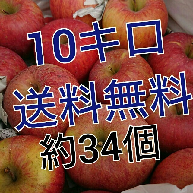 送料無料。会津産訳あり完熟リンゴ約34個。 食品/飲料/酒の食品(フルーツ)の商品写真