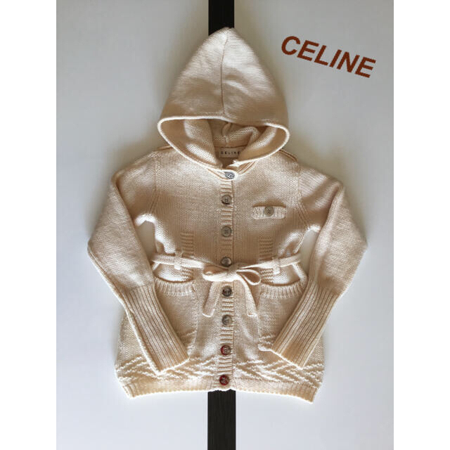 celine(セリーヌ)のCELINE⭐ニット セーター ワンピース パーカー カーディガン キッズ/ベビー/マタニティのキッズ服女の子用(90cm~)(ジャケット/上着)の商品写真