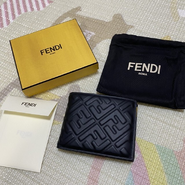 高価値 FENDI FENDI メンズ 財布 二つ折り 折り財布