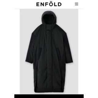 エンフォルド(ENFOLD)のenfold エンフォルド　PEツイル wool × ダウン　コート　36(ダウンコート)