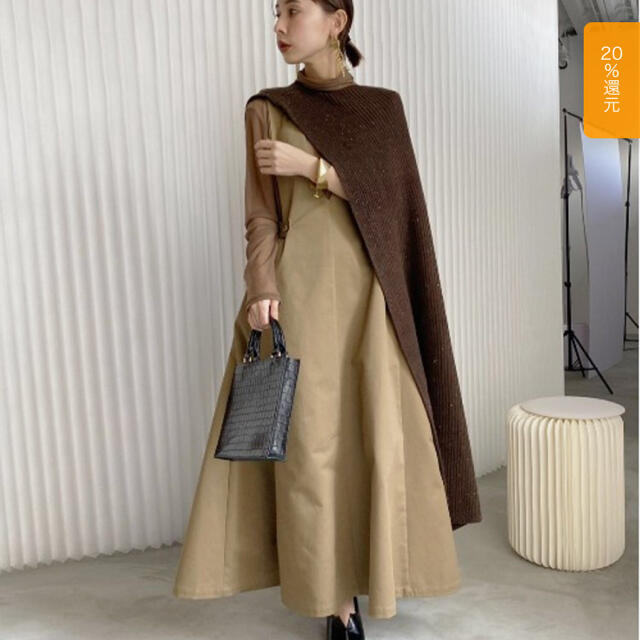 アウターや Ameri VINTAGE - ameri vintage 4WAY MUFFLER LAYERED KNIT