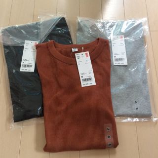 ユニクロ(UNIQLO)のUNIQLOリブクルーネックT(Tシャツ(半袖/袖なし))