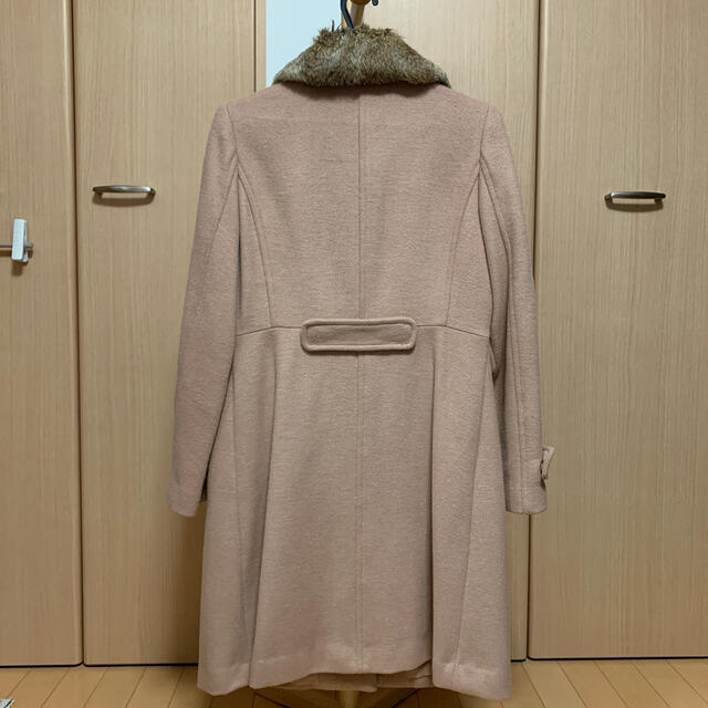ラビットファー付　コート レディースのジャケット/アウター(毛皮/ファーコート)の商品写真