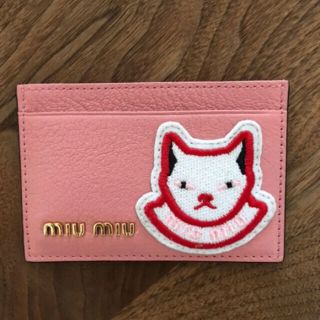 miumiu ミュウミュウ パスケース 定期入れ ねこ 猫ファッション小物