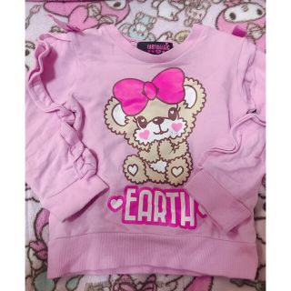 アースマジック(EARTHMAGIC)のめろ。様専用♡袖フリルトレーナー(Tシャツ/カットソー)