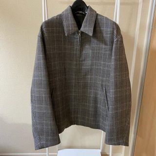 コモリ(COMOLI)のAURALEE DOUBLE FACE CHECK ZIP BLOUSON (ブルゾン)