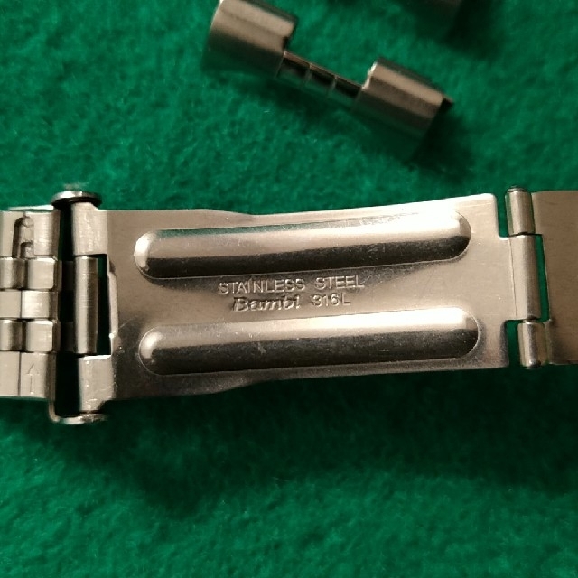 バンビ　メタルバンド　22mm メンズの時計(金属ベルト)の商品写真