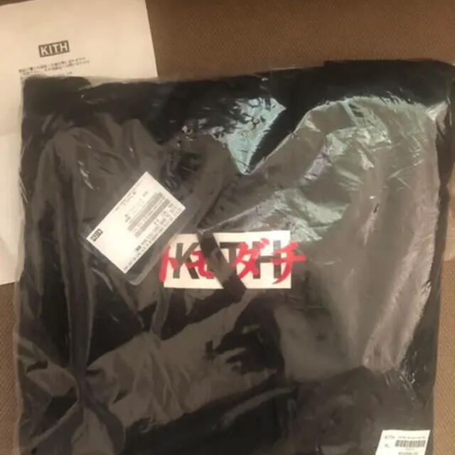 kith tokyo box logo hoodie トモダチ　パーカー　黒　L