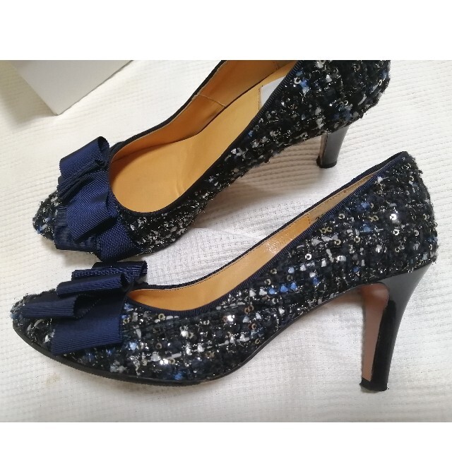 LANVIN en Bleu - ランバン オン ブルー リボンモチーフパンプス 23.5