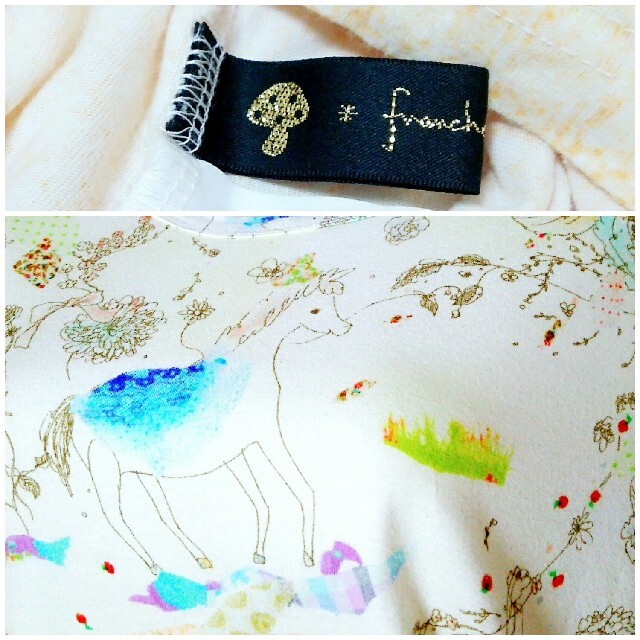 franche lippee(フランシュリッペ)のpen3409様専用【美品】フランシュリッペ　Tシャツ 森の動物たち レディースのトップス(Tシャツ(半袖/袖なし))の商品写真