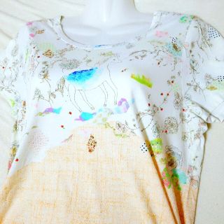 フランシュリッペ(franche lippee)のpen3409様専用【美品】フランシュリッペ　Tシャツ 森の動物たち(Tシャツ(半袖/袖なし))