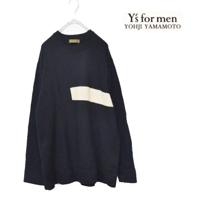 Y's for men ワイズフォーメン 初期 デザインニット セーター 黒