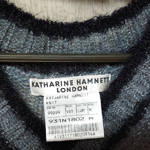 KATHARINE HAMNETT(キャサリンハムネット)のセーターベスト KATHARINE HAMNETT LONDON Mサイズ メンズのトップス(ベスト)の商品写真