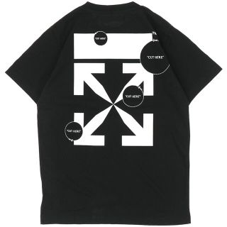 off-white CUT HERE S/S SLIM TEE BLK WHT