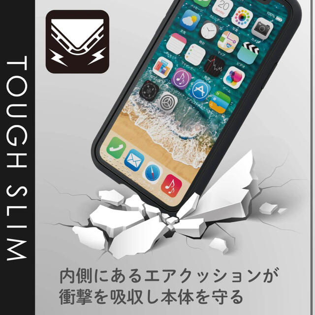 ELECOM(エレコム)のiPhone 11 Pro 用 耐衝撃×薄軽TOUGH SLIMケース ブラック スマホ/家電/カメラのスマホアクセサリー(iPhoneケース)の商品写真