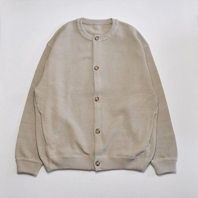 20AW crepuscule 鹿の子 crew cardigan