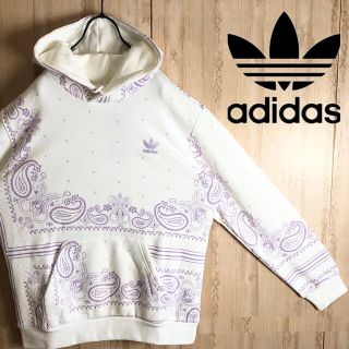 アディダス(adidas)のadidas アディダス パーカー ペイズリー 刺繍 ロゴ 希少 新品(パーカー)