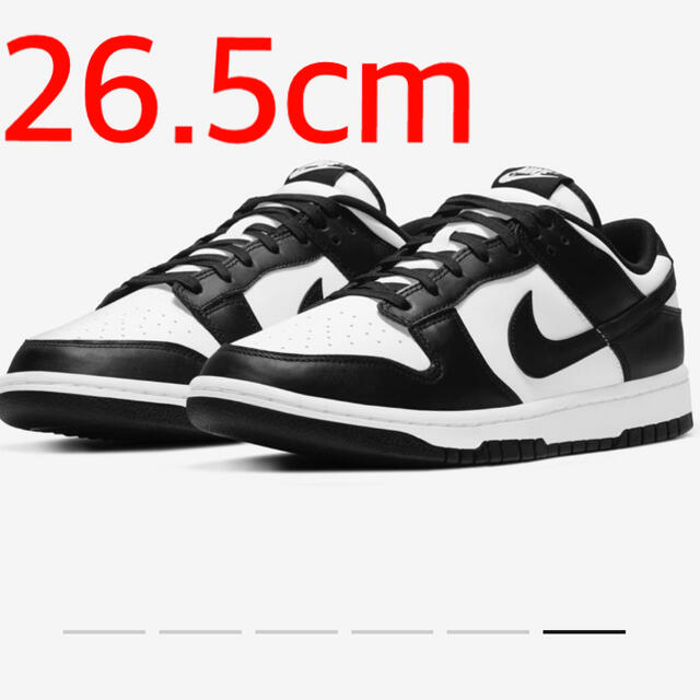 26.5cm NIKE DUNK LOW RETRO "WHITE/BLACK"スニーカー